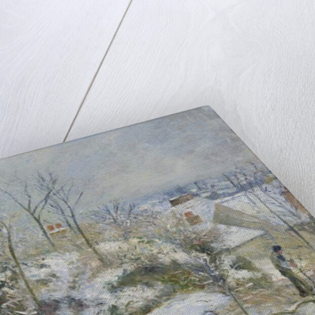 Rabbit Warren at Pontoise, Snow, 1879 by Camille Pissarro