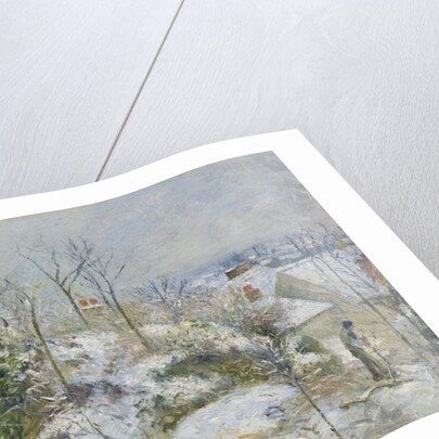 Rabbit Warren at Pontoise, Snow, 1879 by Camille Pissarro