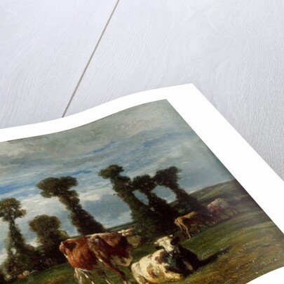 Pasture in Normandy, 1852 by Constant-Emile Troyon