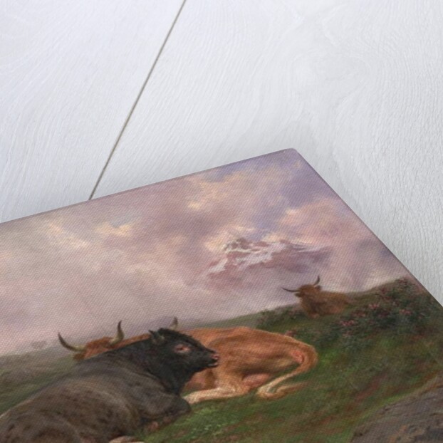 Cattle at Rest on a Hillside in the Alps, 1885 by Rosa Bonheur