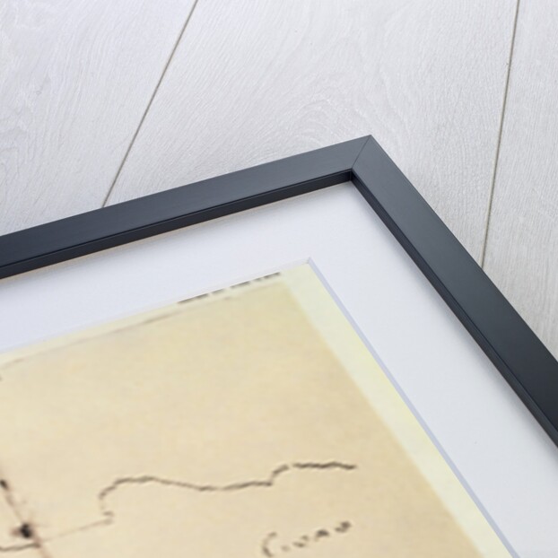 Sketch of the coast of Espanola, drawn by Columbus on the first voyage by Christopher Columbus