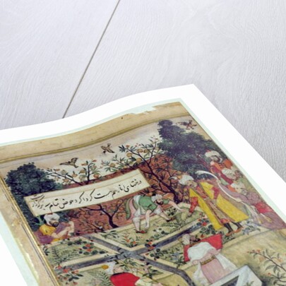 Emperor Babur surveying the establishment of a Garden in Kabul, c.1600 by J. Dorman