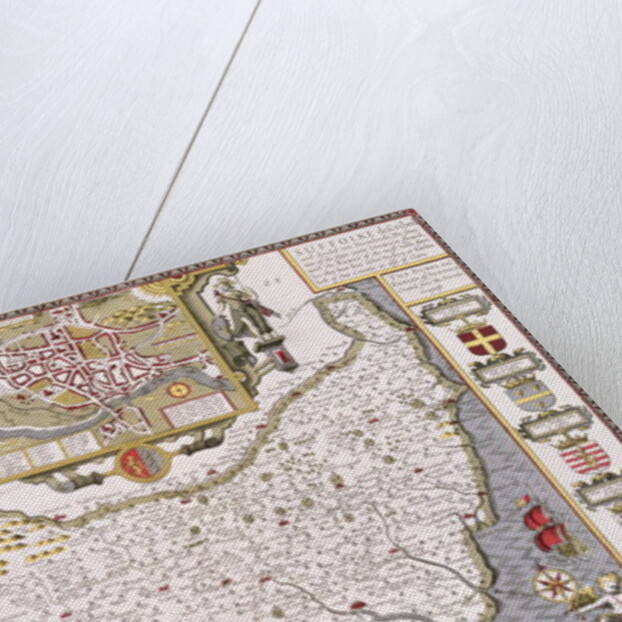 Suffolk and the situation of Ipswich by John Speed