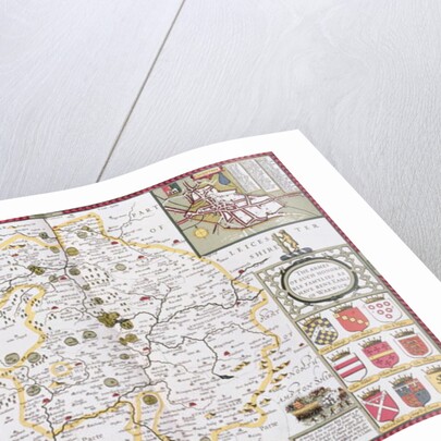 The County of Warwick, the Shire Town and the City of Coventry by John Speed