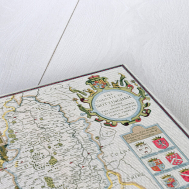 The Countie of Nottingham by John Speed