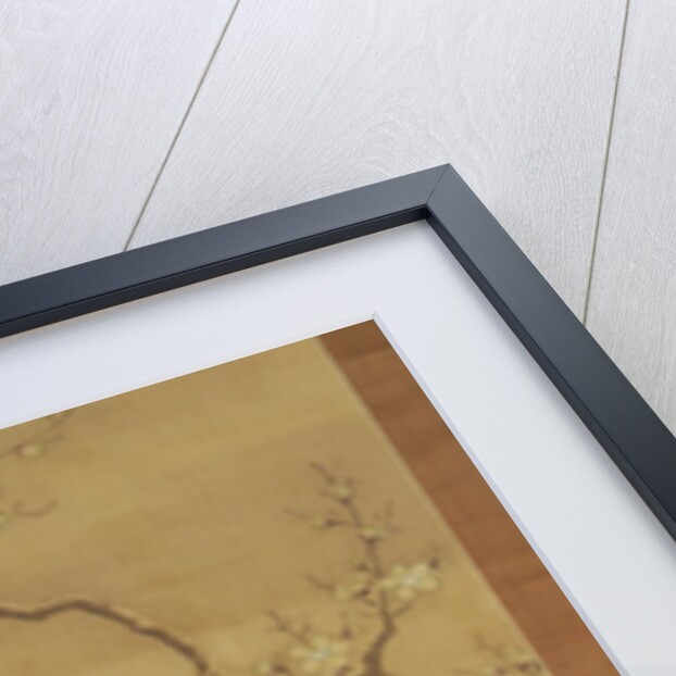 Birds on a snowy bough by Japanese School