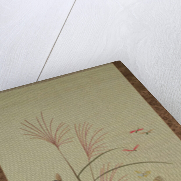 Autumn flowers and insects by a stream, 1910 by Bunrei Maekawa