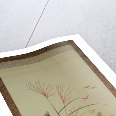 Autumn flowers and insects by a stream, 1910 by Bunrei Maekawa