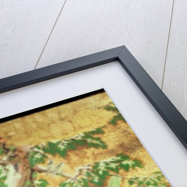 Birds and flowers sliding-door panel by Japanese School