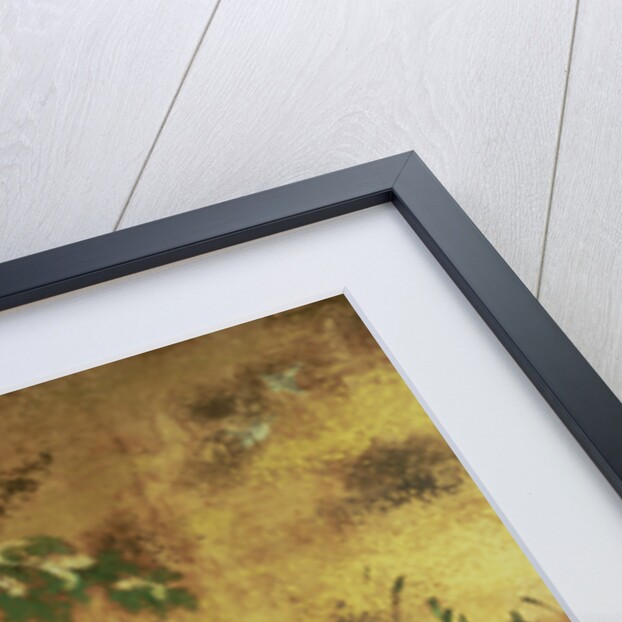 Birds and flowers sliding-door panel by Japanese School