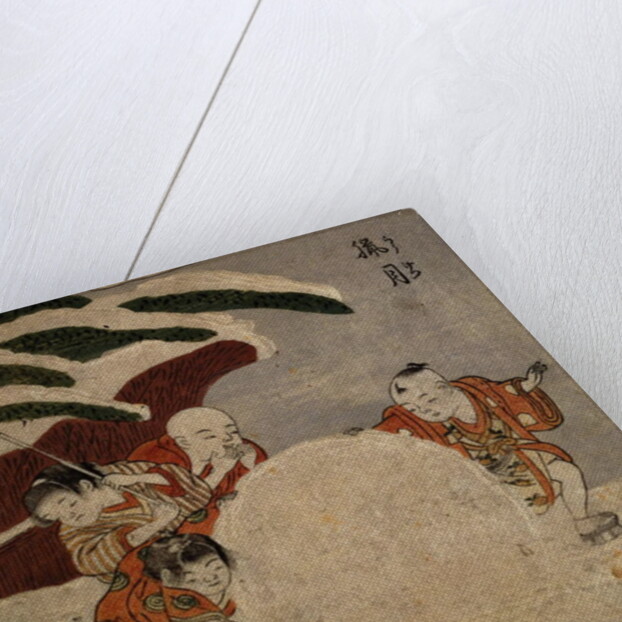 Four boys making a snowball, c.1768 by Suzuki Harunobu