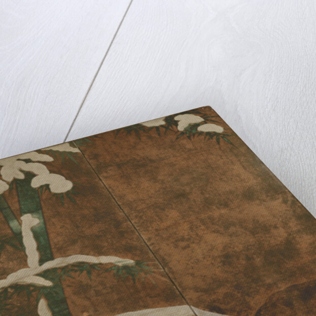 Bamboo in the snow, c.1600 by Mitsuyoshi (Kyuyoku) (1539-1613) Tosa