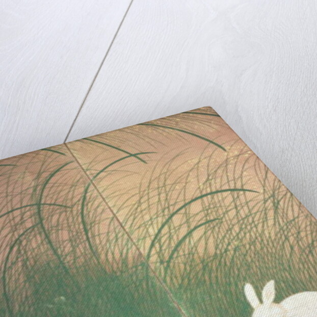 Hares and autumn grasses, c.1700 by Japanese School