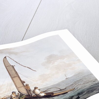 A Sailing Canoe of Otaheite by John Webber