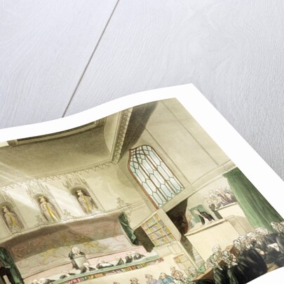 Court of King's Bench, Westminster Hall by T. & Pugin A.C. Rowlandson