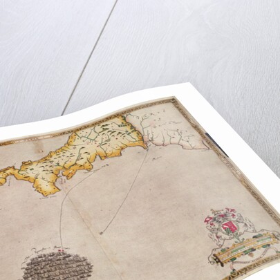 Map No. 1 showing the route of the Armada fleet by Robert Adams