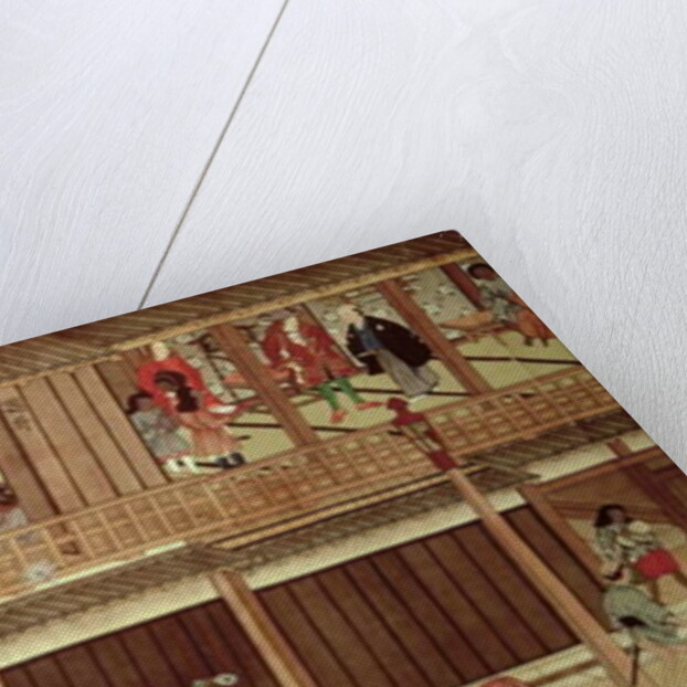 A domestic scene by Japanese School