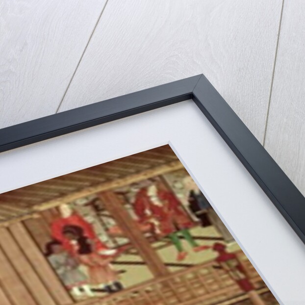 A domestic scene by Japanese School