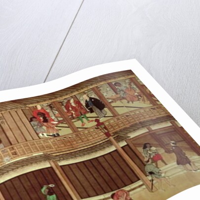 A domestic scene by Japanese School