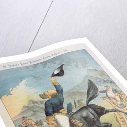 Riding the Buck Jumpers, Lord Salisbury on the Black Horse, Gladstone by Tom Merry