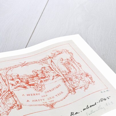 The first Christmas card, by J.C.Horsley, 1843 by John Callcott Horsley