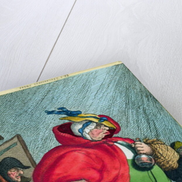 A midwife going to a labour, 1811 by Thomas Rowlandson