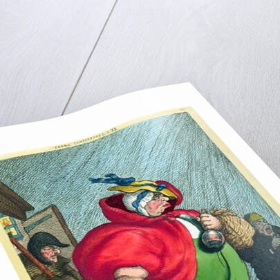 A midwife going to a labour, 1811 by Thomas Rowlandson