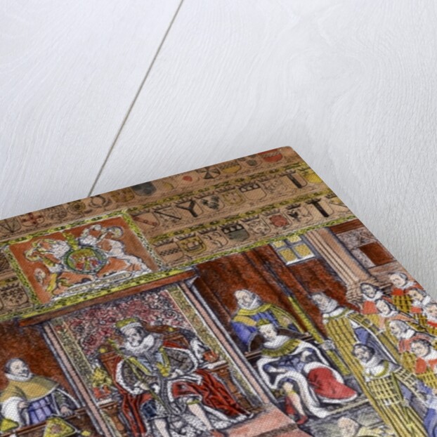 James I of England at Court by English School