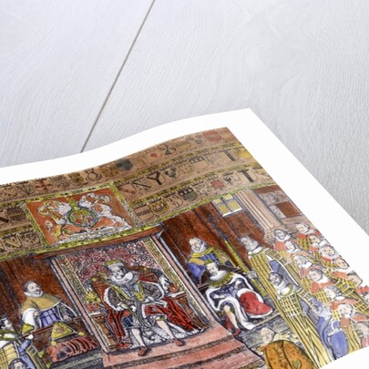 James I of England at Court by English School