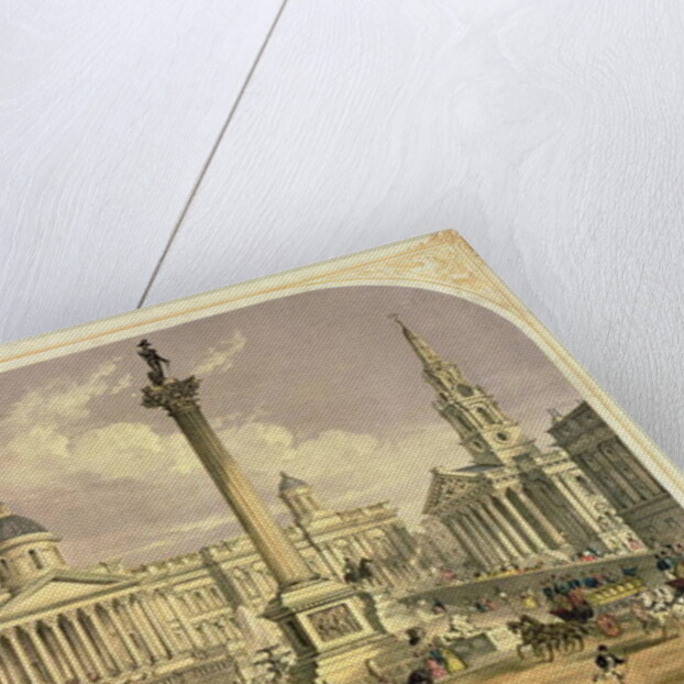Trafalgar Square, published by the Dickinson Brothers, 19th century by English School
