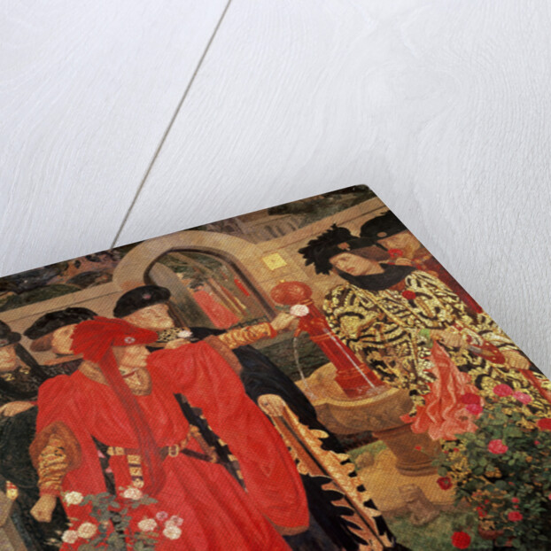 Plucking the Red and White Roses in the Old Temple Gardens, 1910 by Henry A. Payne