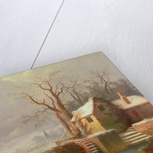Snow Scene with Mill and Cottages by George of Chichester Smith