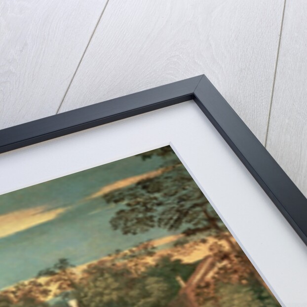 Youth with a guitar and two girls sitting on a river bank by Giorgione