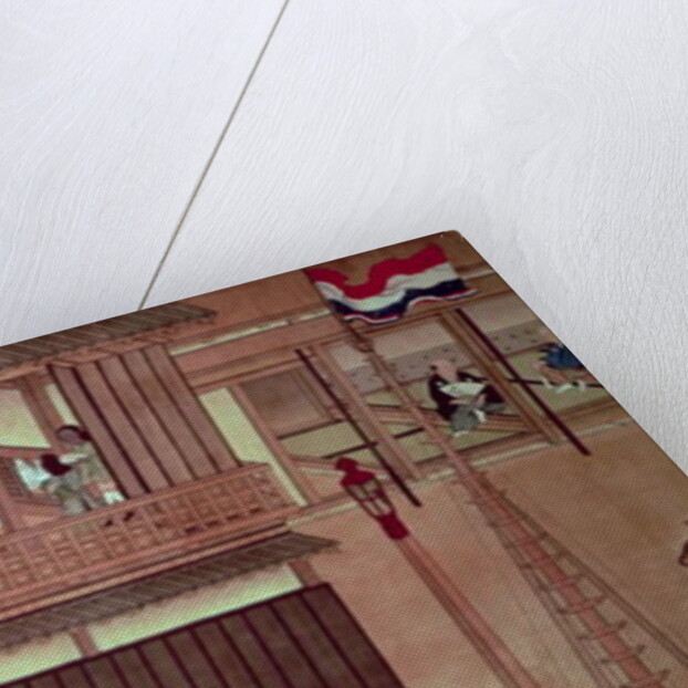 A domestic scene of a scroll) by Japanese School