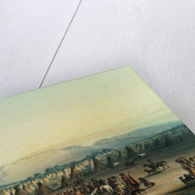 Camp of Piekann Indians by George Catlin