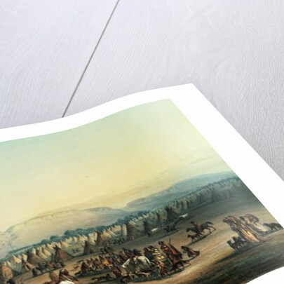 Camp of Piekann Indians by George Catlin