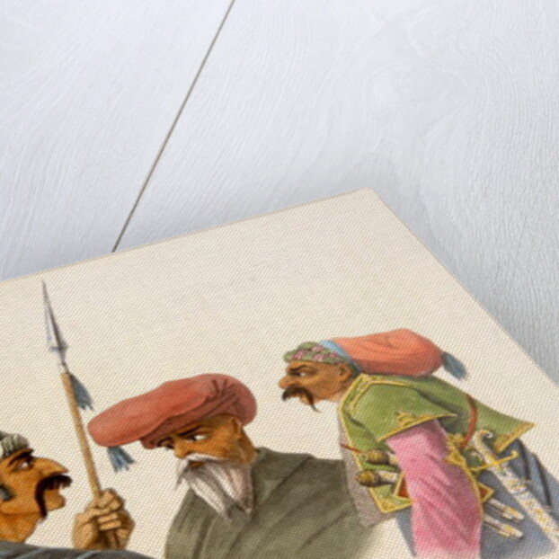 Courdish Chiefs from 'A Second Journey through Persia, 1810-16' by James Justinian Morier