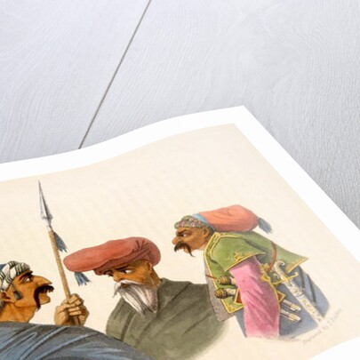 Courdish Chiefs from 'A Second Journey through Persia, 1810-16' by James Justinian Morier