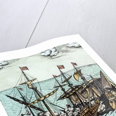 Capture Of Cagafuego, 1626 by Friedrich van Hulsen