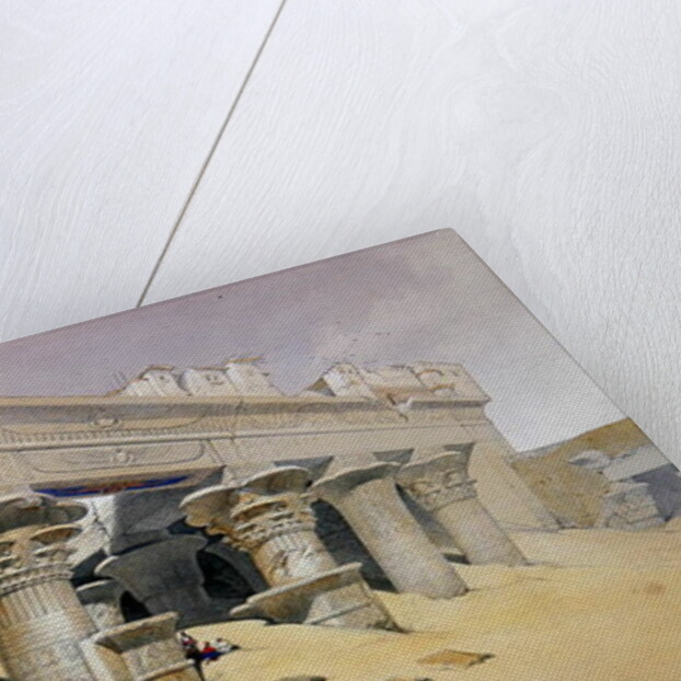 Portico of the Temple of Edfu, Upper Egypt by David Roberts