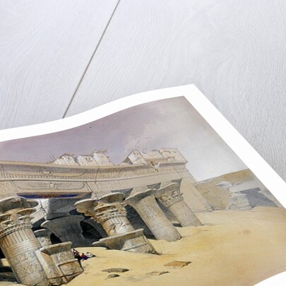 Portico of the Temple of Edfu, Upper Egypt by David Roberts