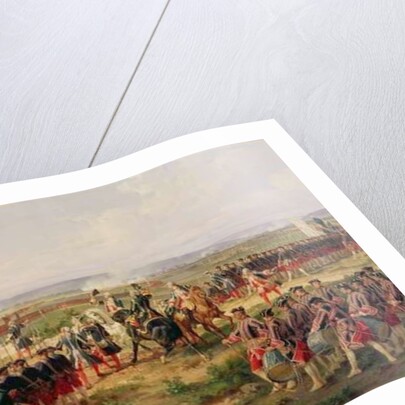 Battle of Fontenoy, 11 May 1745: the French and Allies confronting each other by Felix Philippoteaux