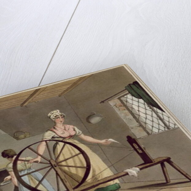 Woman Spinning by George Walker