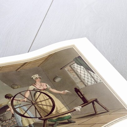 Woman Spinning by George Walker