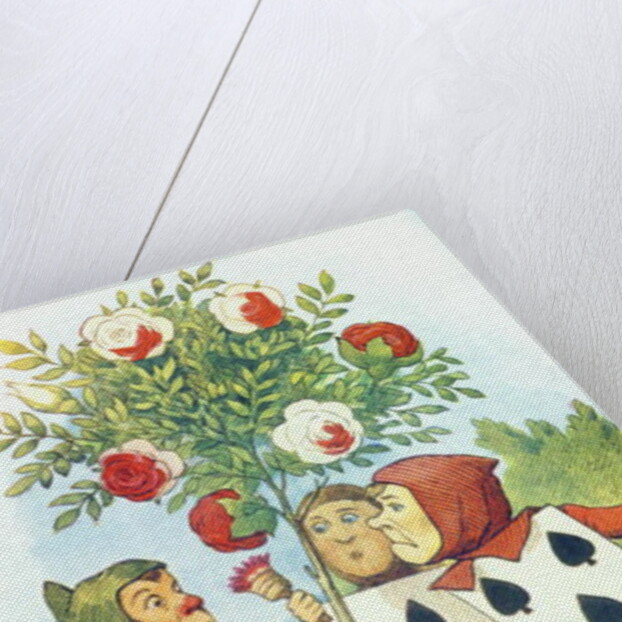 The Playing Cards Painting the Rose Bush by John Tenniel