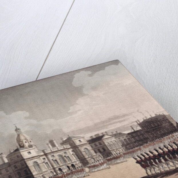 Mounting Guard at St. James's Park by T. & Pugin A.C. Rowlandson