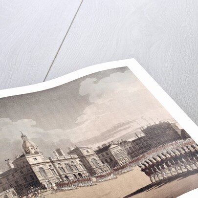 Mounting Guard at St. James's Park by T. & Pugin A.C. Rowlandson