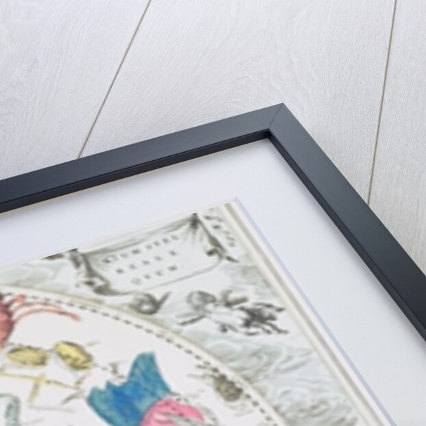 Celestial Planisphere Showing the Signs of the Zodiac by Andreas Cellarius