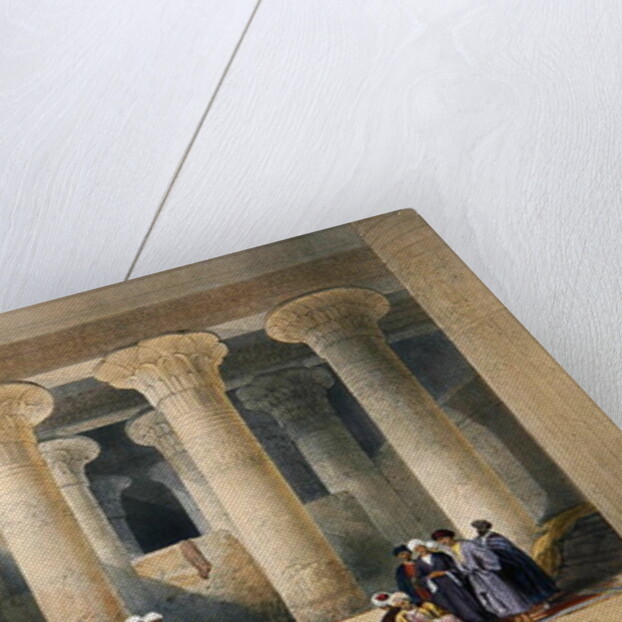 Interior of the Temple at Esna, Upper Egypt by David Roberts