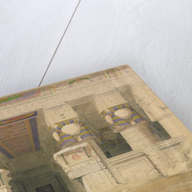 Facade of the Temple of Hathor, Dendarah by David Roberts